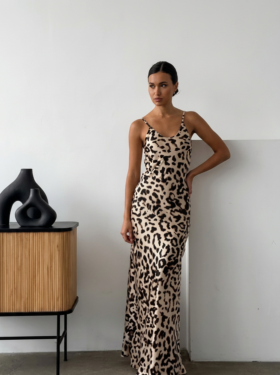 Leopard Slip Dress